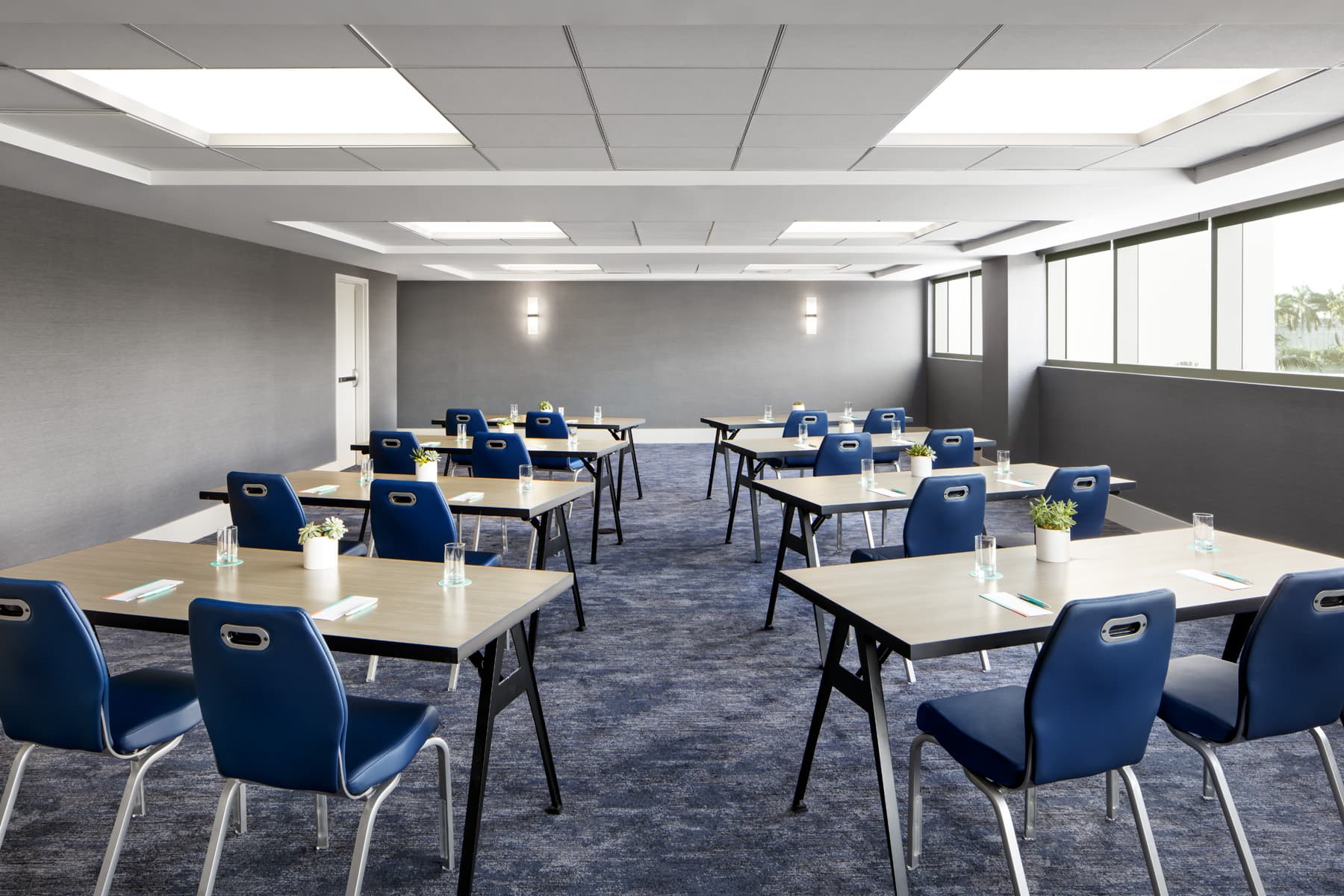 Second-floor breakout and meeting space